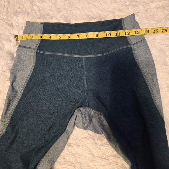 Outdoor Voices + Madewell Leggings Color Blue/Green Size Small - Picture 6 of 8